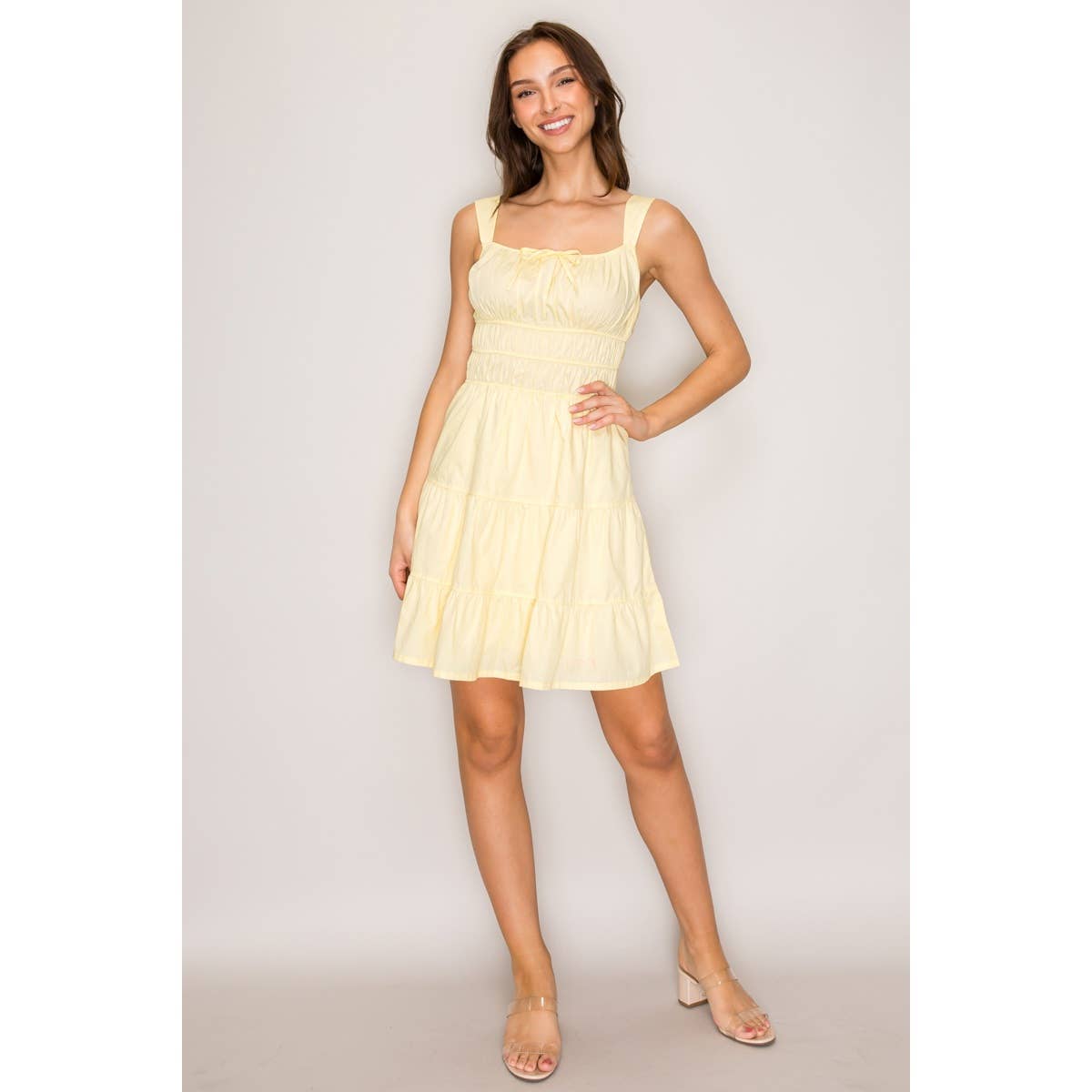 Ruffle Hem Mini Dress
