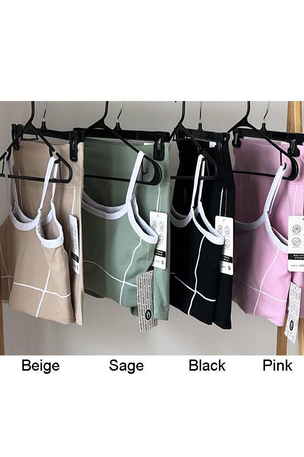 White Contrast Yoga Set