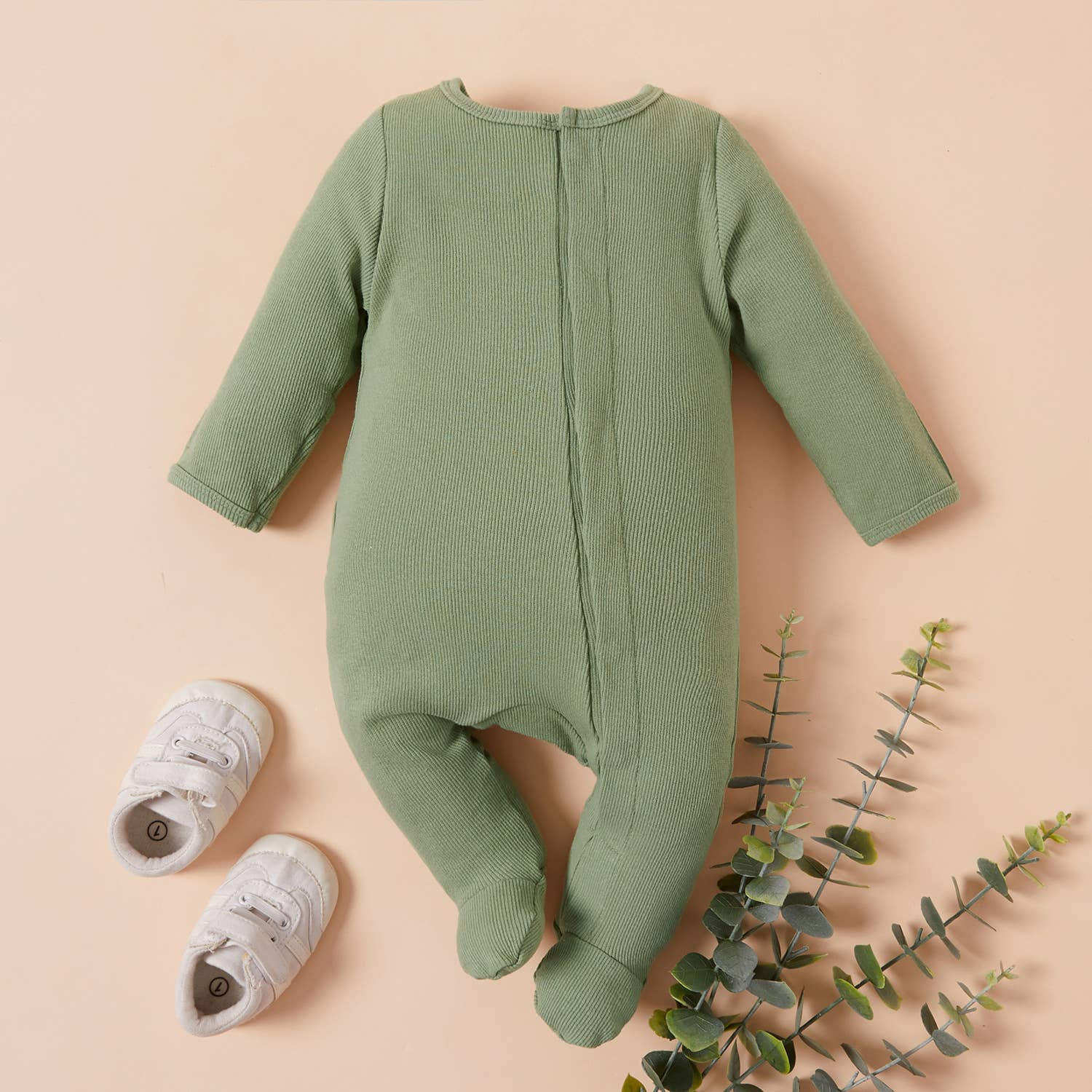 Ribbed Long Sleeve Jumpsuit