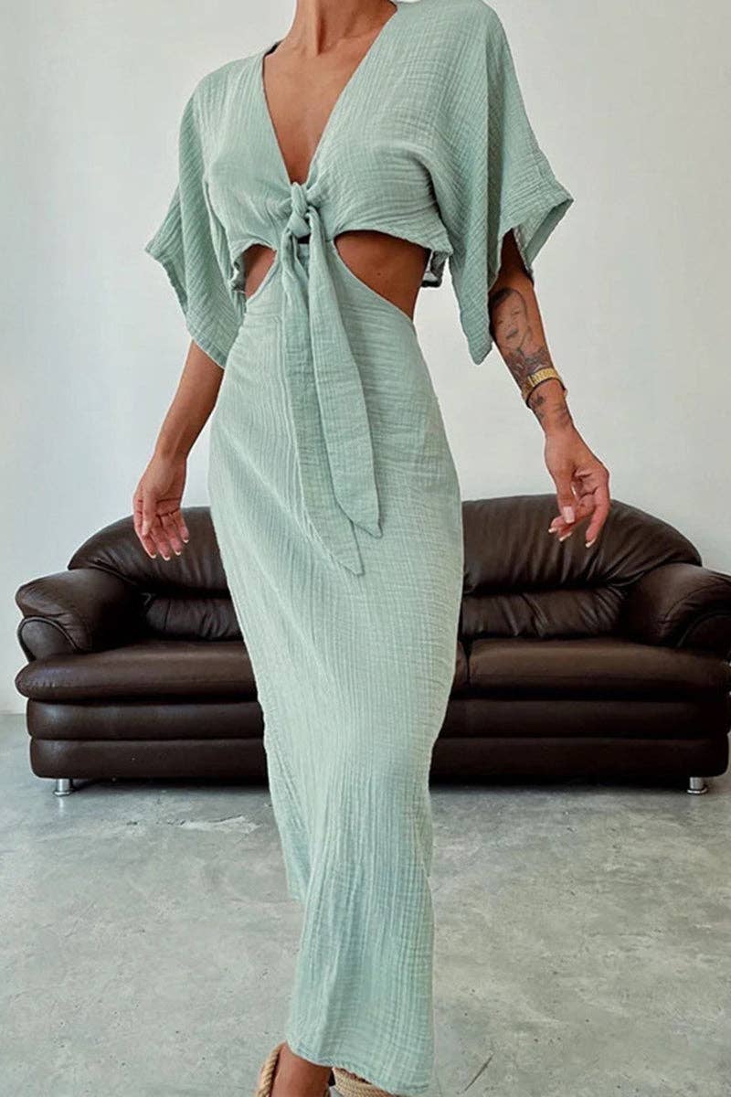 Cut-Out Maxi Dress