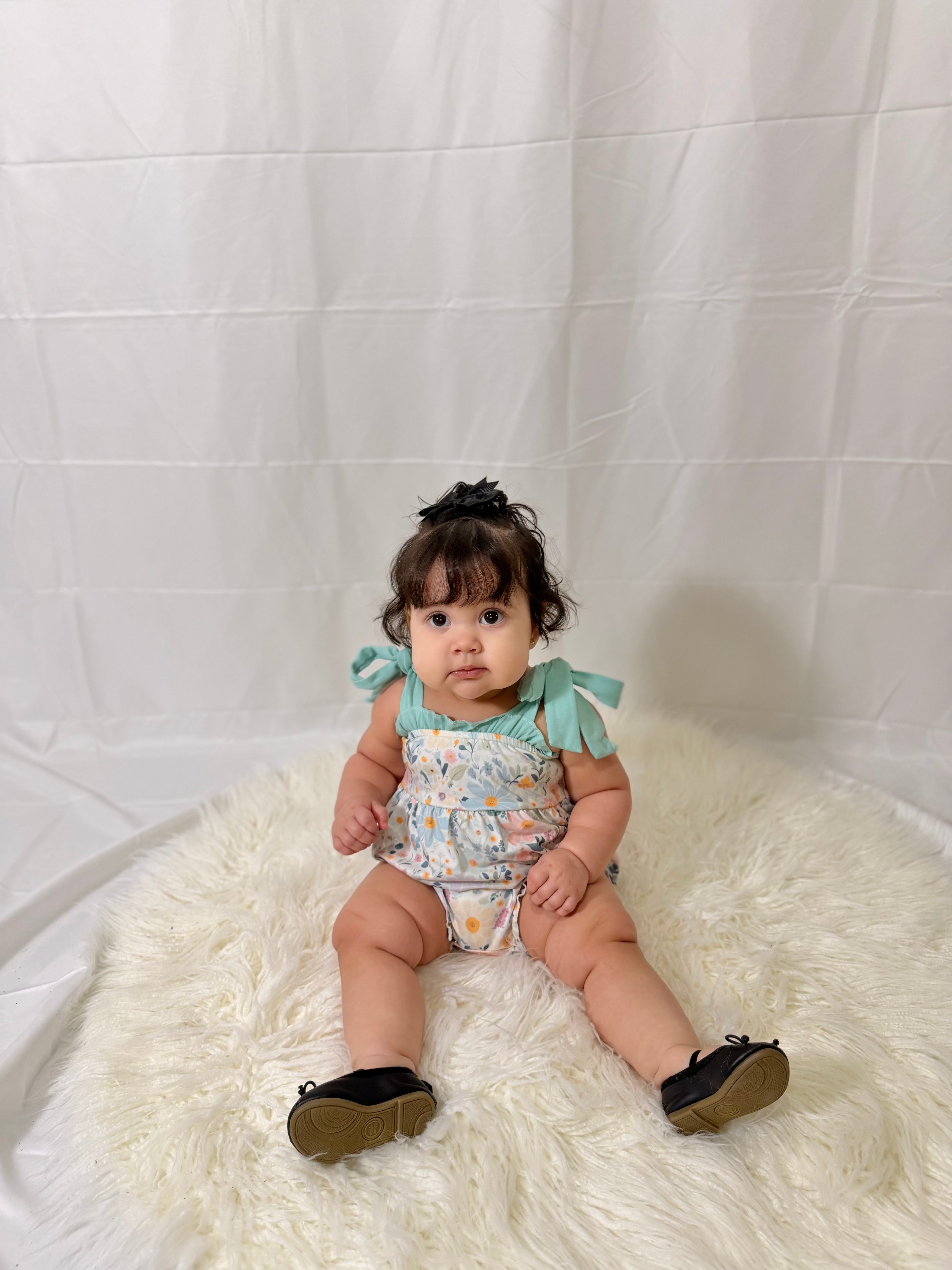 Baby Floral Romper with Snaps