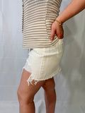 High Waist Denim Mini Skirt