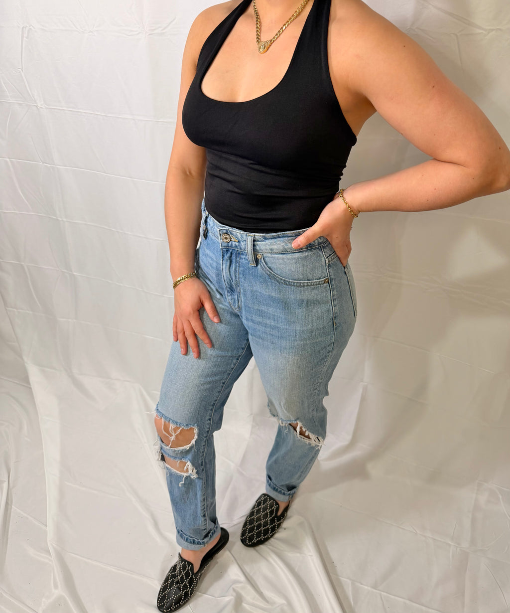 Clean Line Halter Top