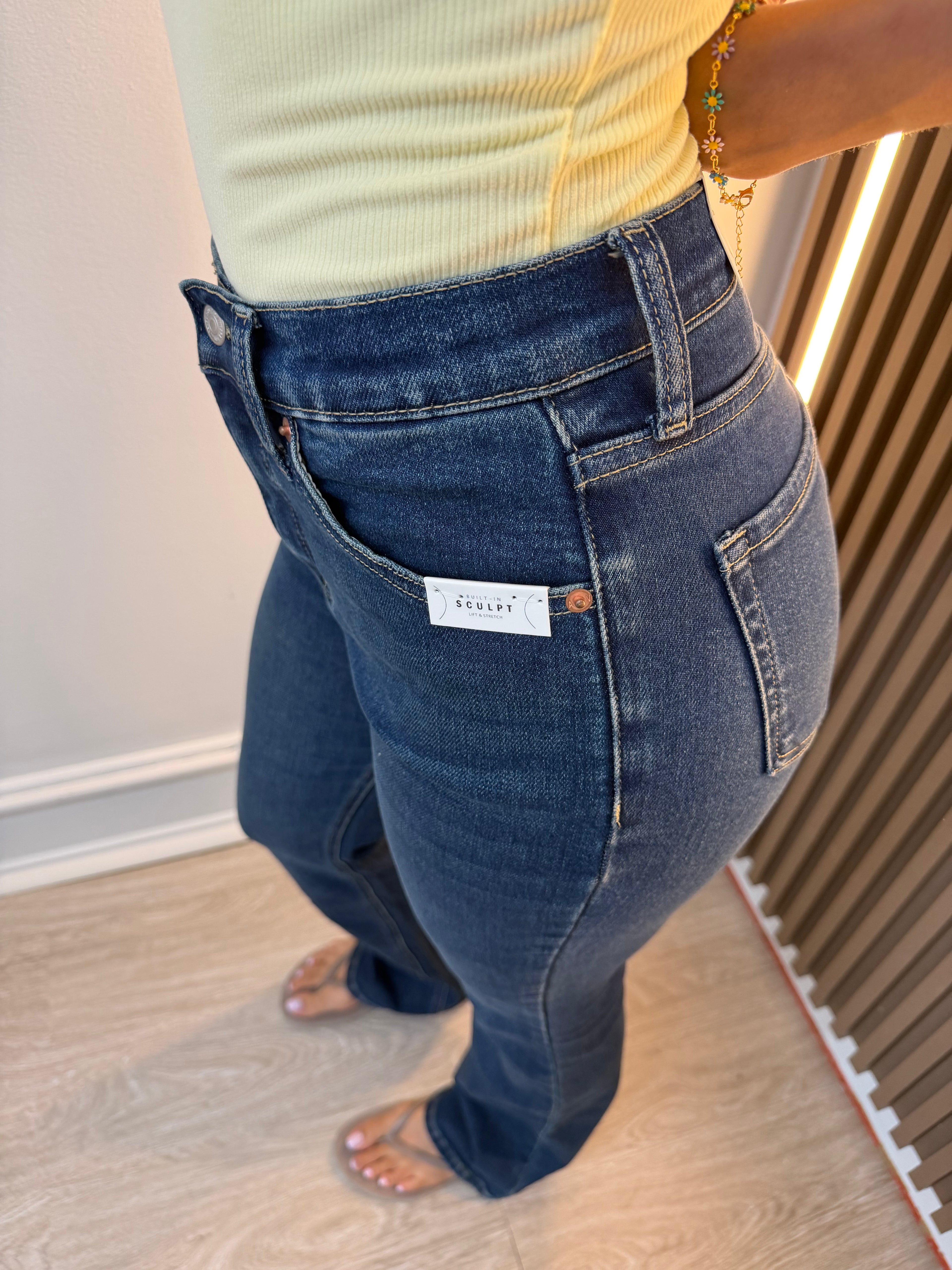 Wide Leg Denim Jeans