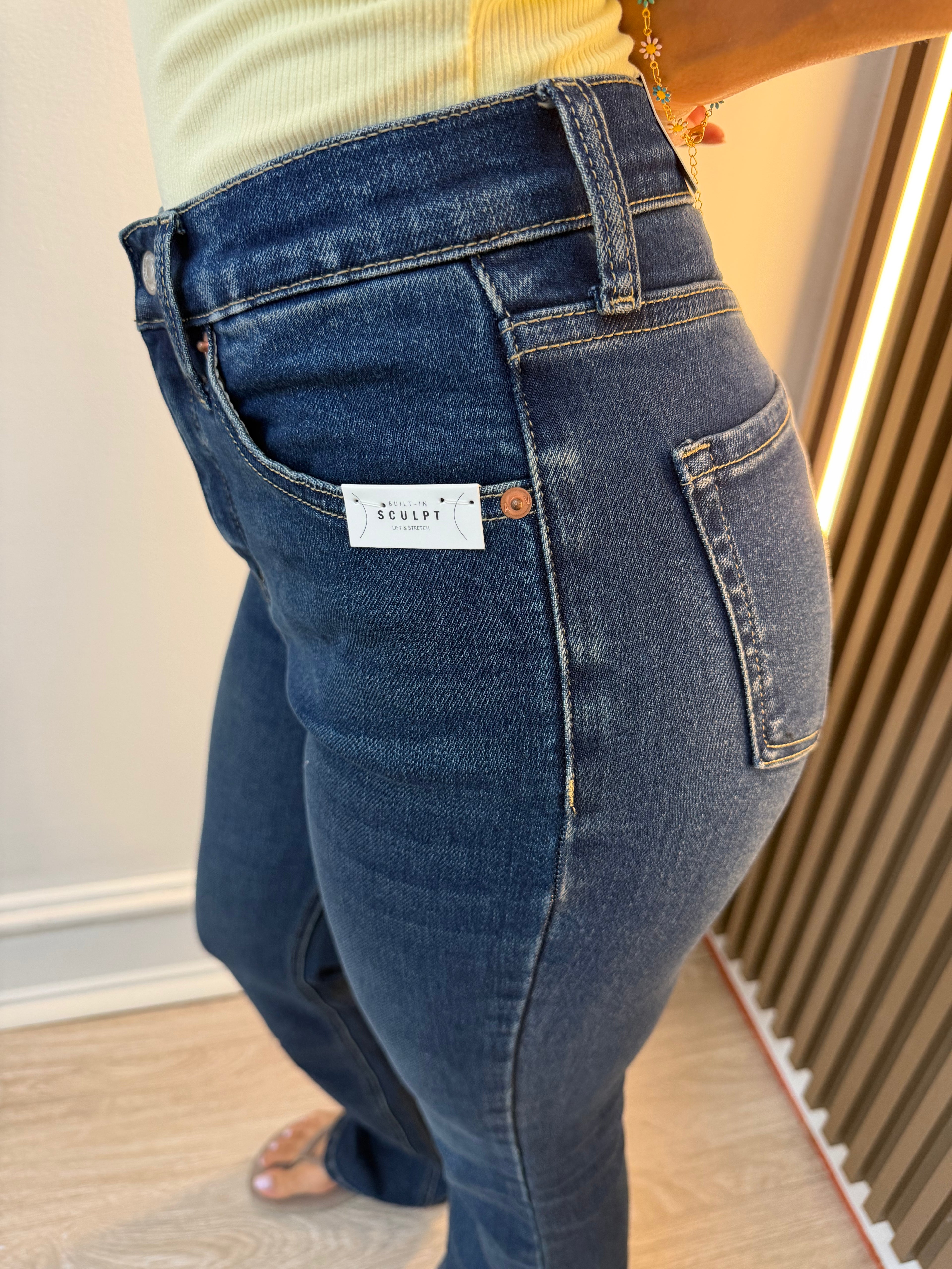 TUMMY CONTROL HIGH RISE BOOTCUT JEANS