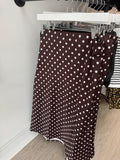 POLKA DOT ELASTIC WAIST MINI SKIRT