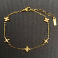 Zircon Inlaid Flower Bracelet