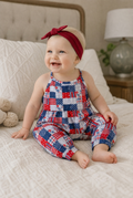Stella Patriotic Halter Patch Romper